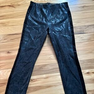 Anthropologie The Essential Skinny Gorgeous Brocade Foil Tuxedo Pants NWOT Sz 4!